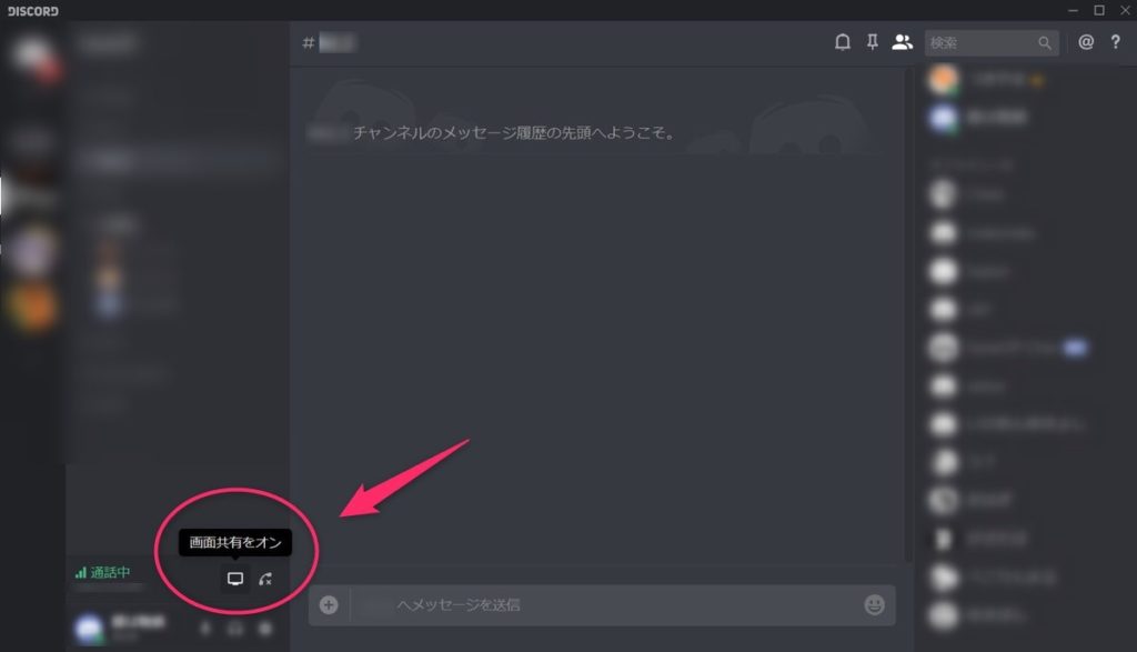 Discord 画面 共有