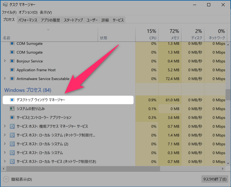 Dwm Exe とは Cpu使用率がヤバい 停止しても大丈夫 華麗なる機種変